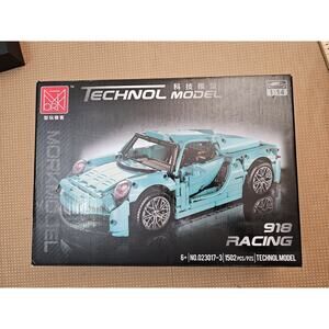 Building Block 918 Racing Race Car Green Brick Thecnol Model 1502 Pcs / 023017